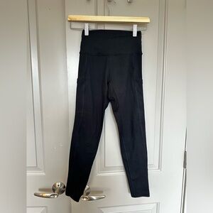 Aerie Offline Black High-Waisted Leggings with Pockets